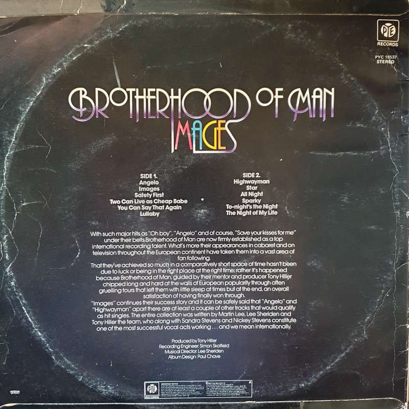 Brotherhood Of Man  Images - Vinyl LP Record - Opened  - Very-Good Quality (VG)