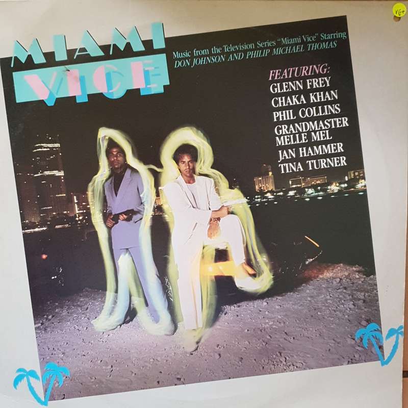 Miami Vice (Music From The Television Series) -  Vinyl LP Record - Very-Good+ Quality (VG+)