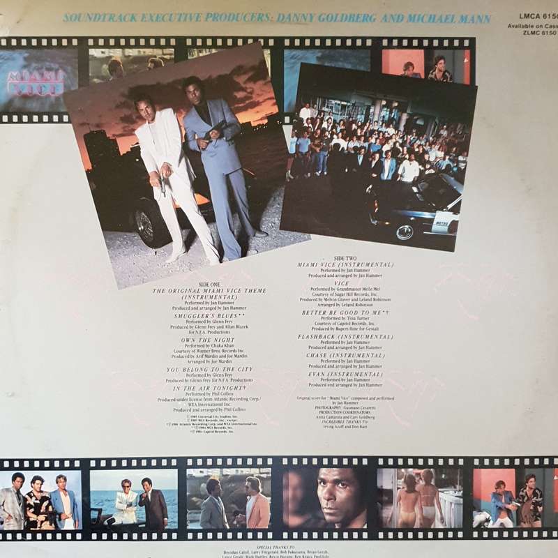 Miami Vice (Music From The Television Series) -  Vinyl LP Record - Very-Good+ Quality (VG+)