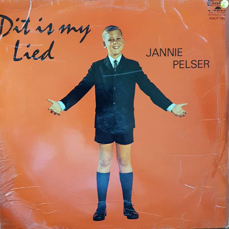 Jannie Pelser - Dit Is My Lied - Vinyl LP Record - Opened  - Very-Good- Quality (VG-)