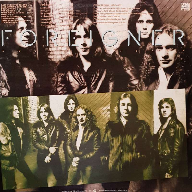 Foreigner - Foreigner -  Vinyl LP Record - Very-Good+ Quality (VG+)