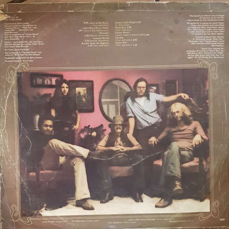 The Doobie Brothers  Toulouse Street - Vinyl LP Record - Opened  - Good Quality (G)
