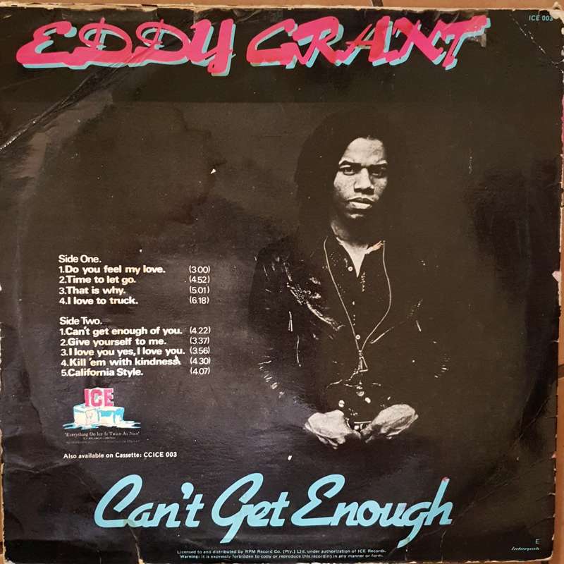 Eddy Grant - Can't Get Enough - Vinyl LP Record - Opened  - Good Quality (G)