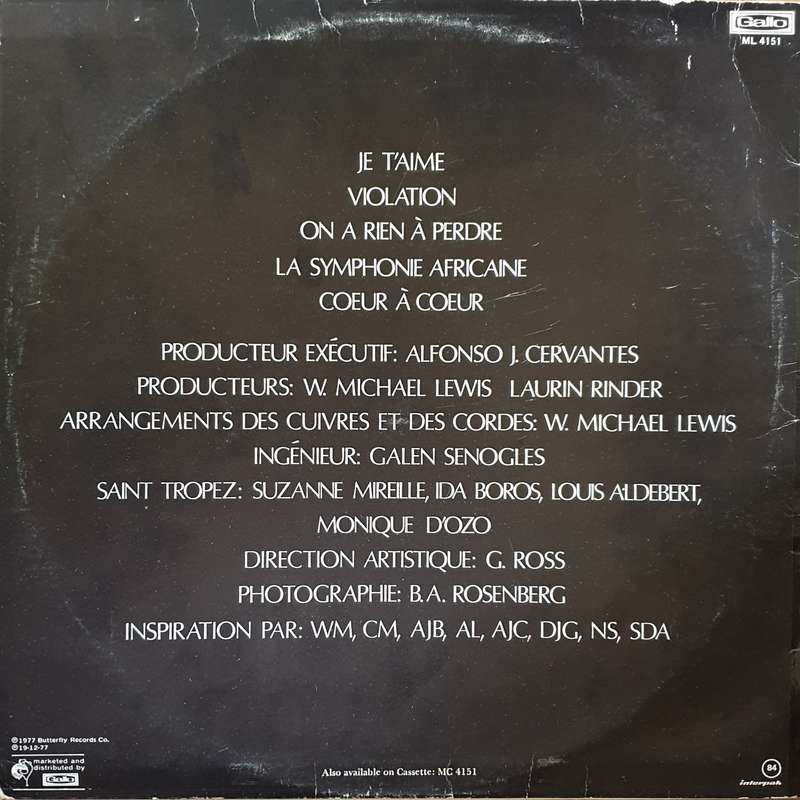 Saint Tropez  Je T'Aime - Vinyl LP Record - Opened  - Very-Good Quality (VG)