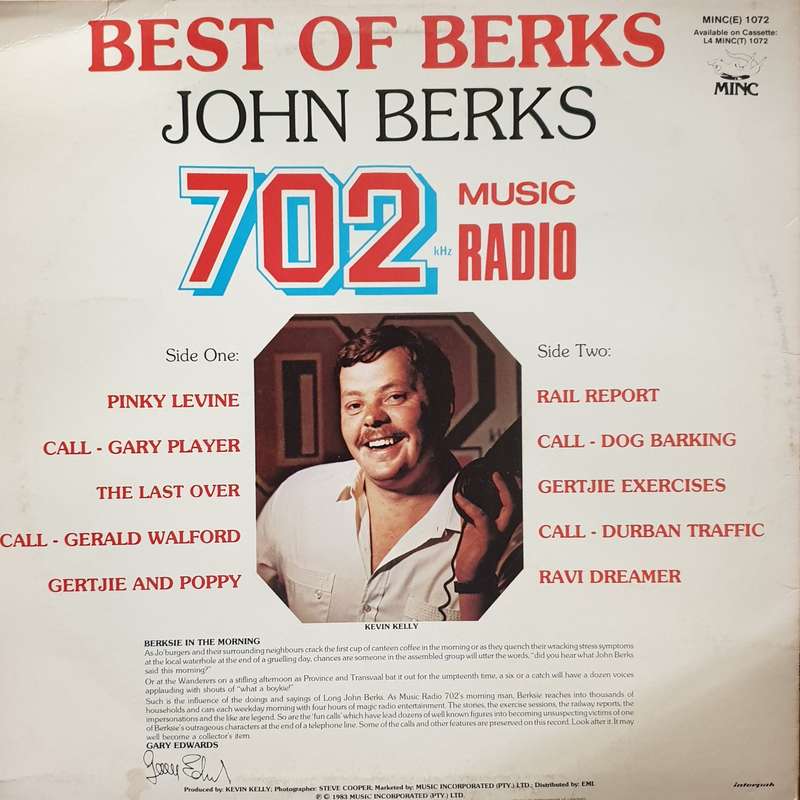 Radio 702 - Best Of John Berks - Vinyl LP Record - Very-Good+ Quality (VG+)
