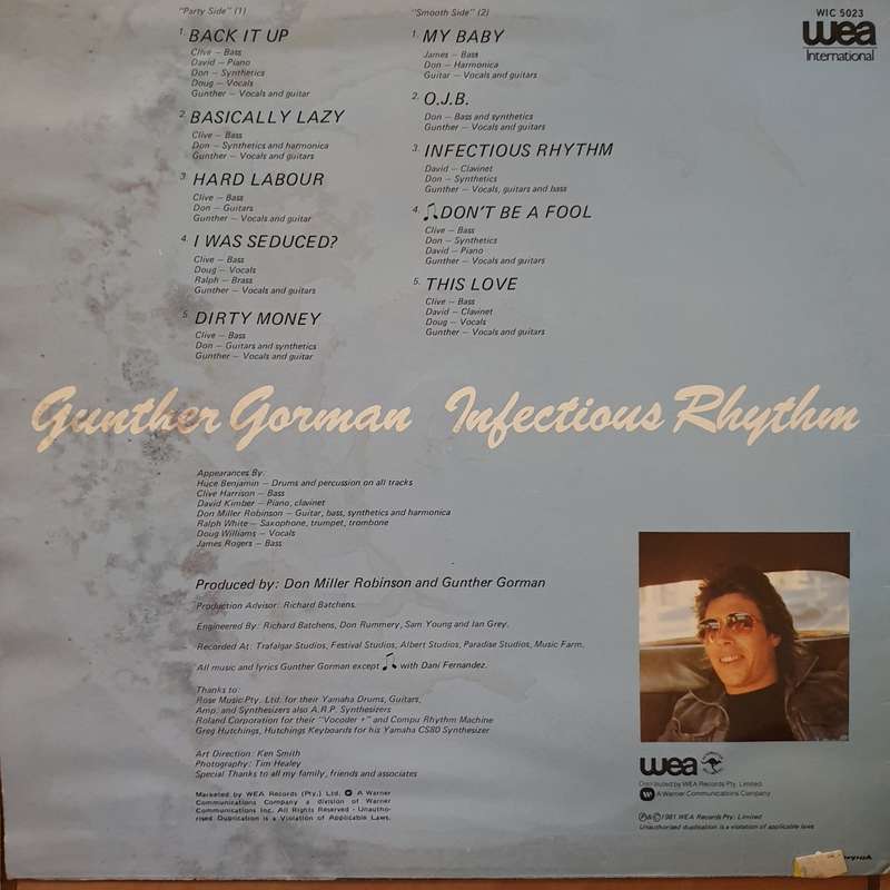 Gunther Gorman  Infectious Rhythm - Vinyl LP Record - Opened  - Very-Good- Quality (VG-)