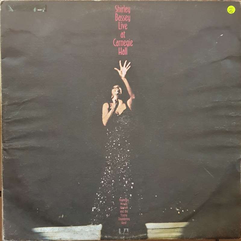 Shirley Bassey - Live At Carnegie Hall - Double Vinyl LP Record  - Very-Good- Quality (VG-)