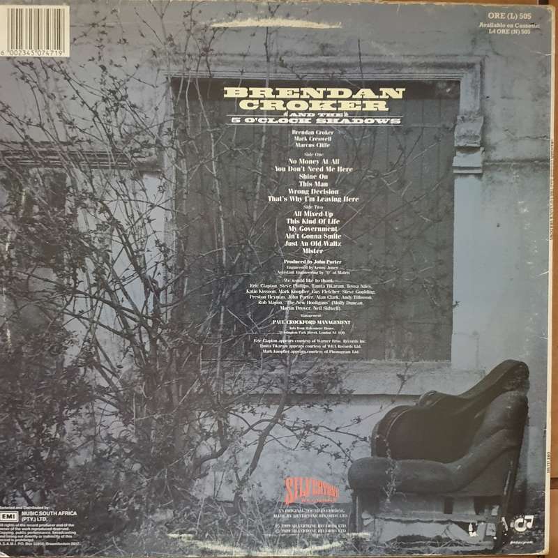 Brendan Crocker and the 5 O'Clock Shadows - Vinyl LP Record - Very-Good+ Quality (VG+)