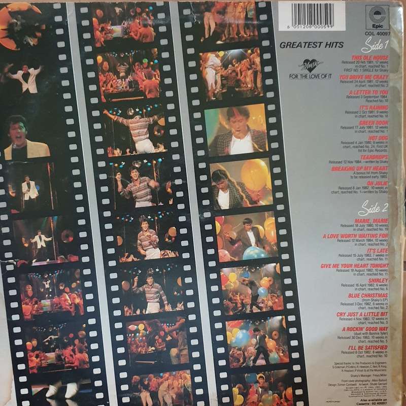 Shakin' Stevens - Greatest Hits - Vinyl LP Record - Opened  - Very-Good- Quality (VG-)
