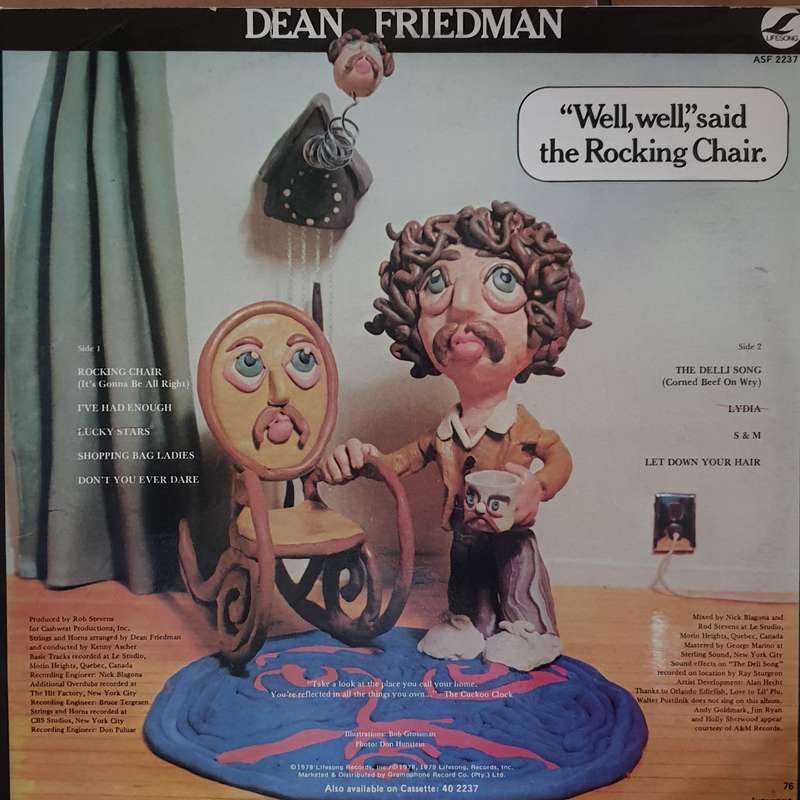Dean Friedman - Well Well Said The Rocking Chair -  Vinyl LP Record - Very-Good+ Quality (VG+)