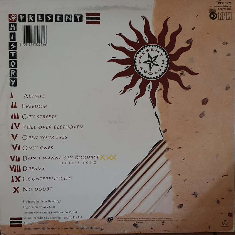 Present History  Present History -  Vinyl LP Record - Very-Good+ Quality (VG+)