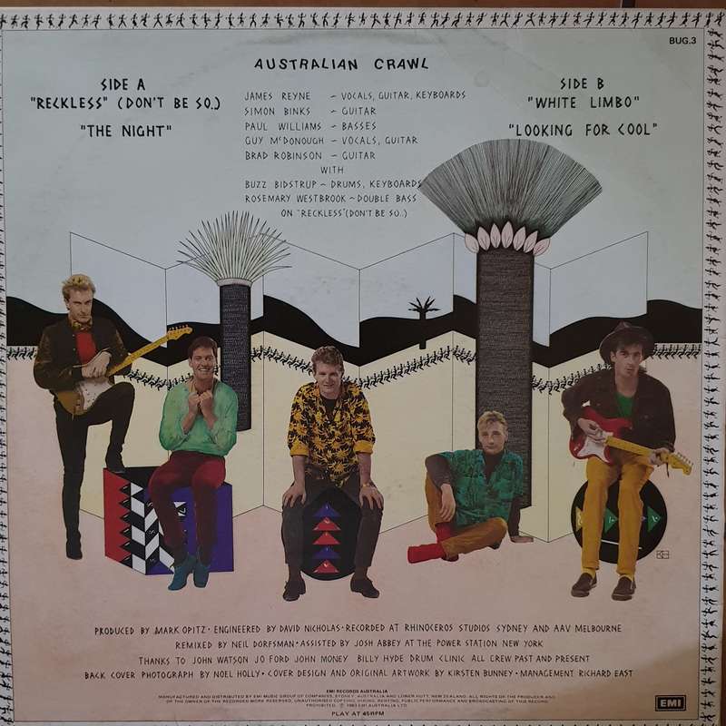 Australian Crawl  Semantics -  Vinyl LP Record - Very-Good+ Quality (VG+)