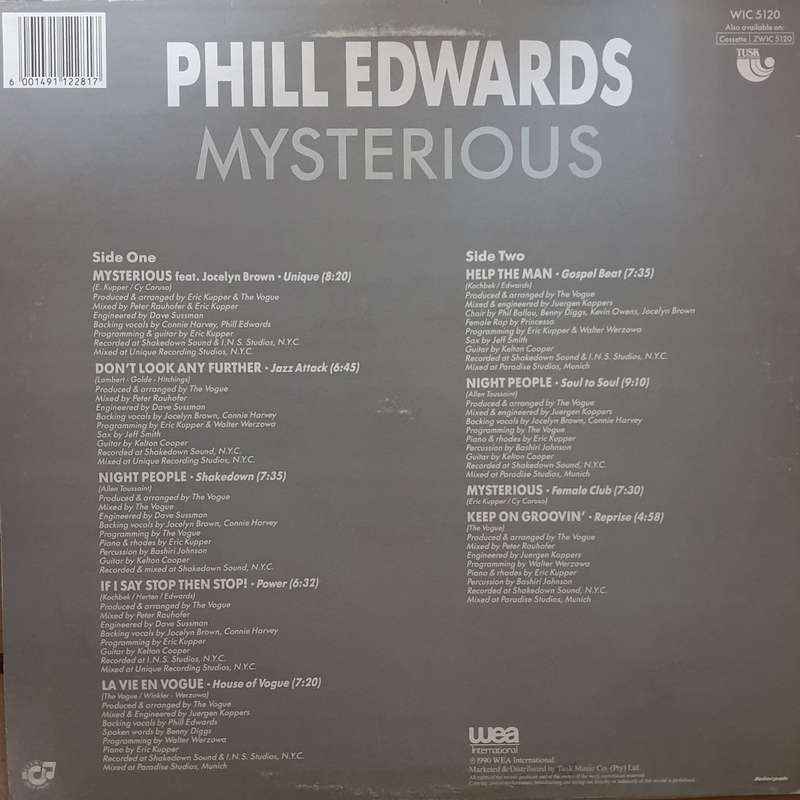 Phill Edwards  Mysterious -  Vinyl LP Record - Very-Good+ Quality (VG+)