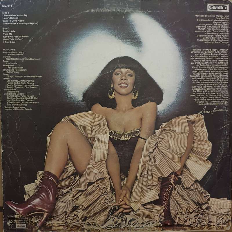 Donna Summer - I Remember Yesterday  - Vinyl LP Record - Opened  - Very-Good Quality (VG)