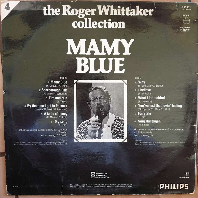 Roger Whittaker - Mamy Blue - Vinyl LP Record - Opened  - Very-Good- Quality (VG-)