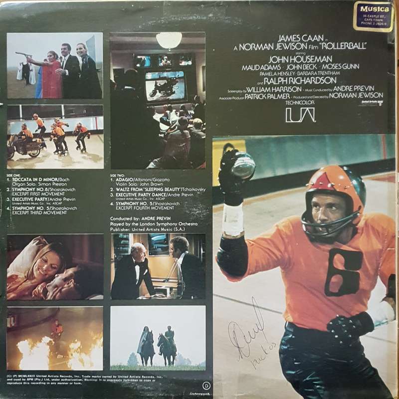 Rollerball - Andre Previn - Original Soundtrack Recording - Vinyl Record (VG-)