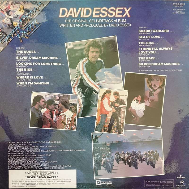 David Essex  Silver Dream Racer - Vinyl LP Record - Opened  - Very-Good Quality (VG)