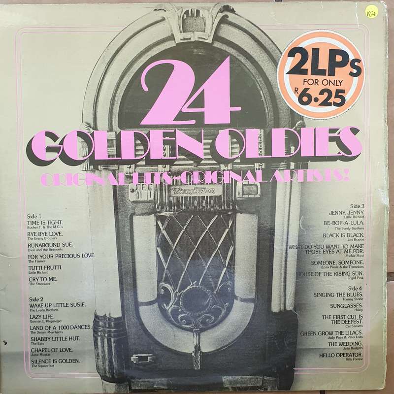 24 Golden Oldies - Original Artists -  Double Vinyl LP Record - Very-Good+ Quality (VG+)