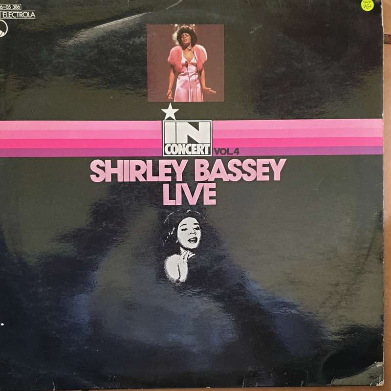 Shirley Bassey - Live In Concert -  Vinyl LP Record - Very-Good+ Quality (VG+)