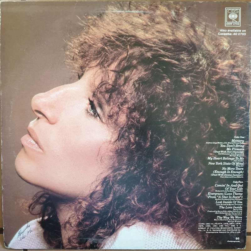 Barbra Streisand - Memories - Vinyl LP Record - Very-Good Quality (VG)