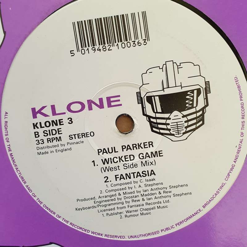 Paul Parker - Wicked Game - Vinyl Record - Very-Good+ Quality (VG+)