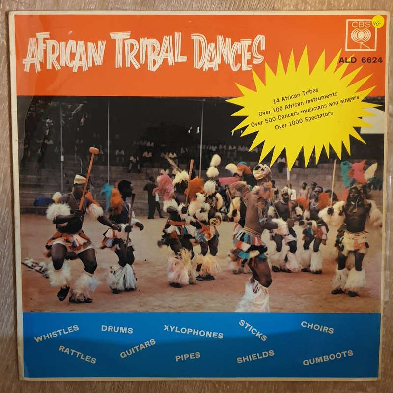 African Tribal Dances - 14 African Tribes  - Over 100 African Instruments - Vinyl LP Record - Ope...