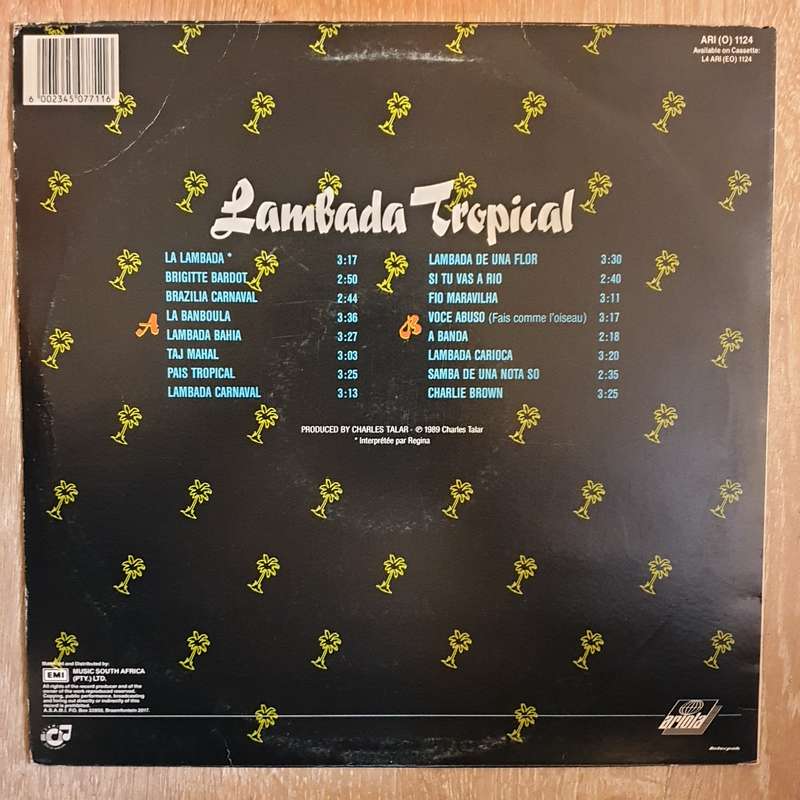 Chico Mendes - Lambada Tropical - Vinyl LP - Opened  - Very-Good+ Quality (VG+)
