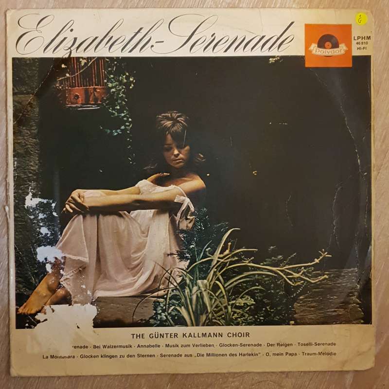 Gunter Kallmann Choir  Elizabethan Serenade - Vinyl LP Record - Good Quality (G)
