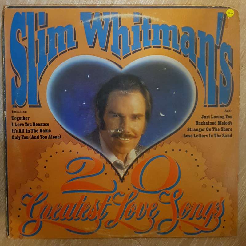 Slim Whitman  Slim Whitman's 20 Greatest Love Songs -  Vinyl LP Record (VG+)