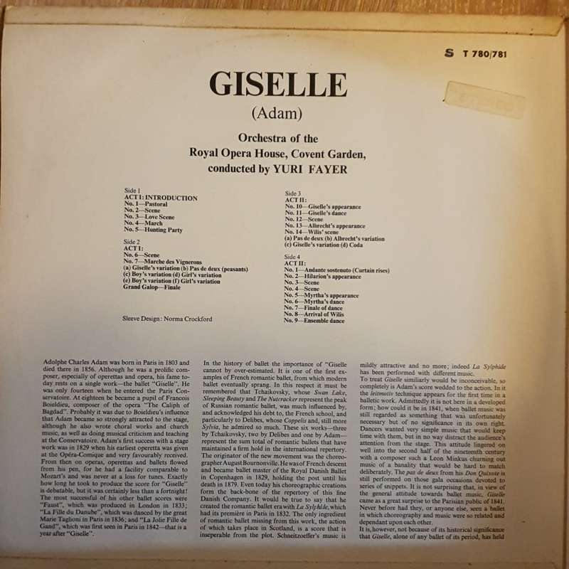 Giselle (Adam) , Royal Opera House Orchestra, Covent Garden - Under The Direction Of Yuri Fayer -...