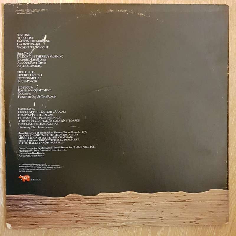 Eric Clapton - Just One Night - Vinyl LP Record - Opened  - Very-Good Quality (VG)
