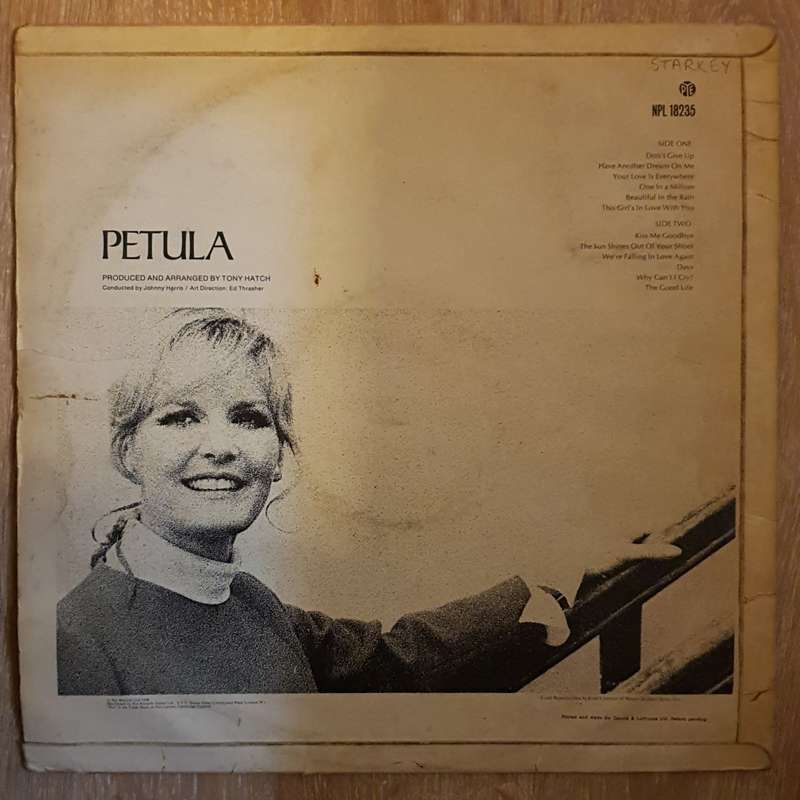 Petula Clarke  Don't Give Up · Kiss Me Goodbye - Vinyl LP Record  (VG)