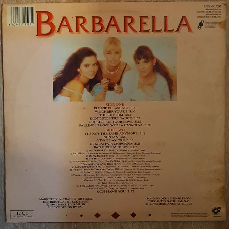 Barbarella -  Vinyl Record - Opened  - Very-Good- Quality (VG-)