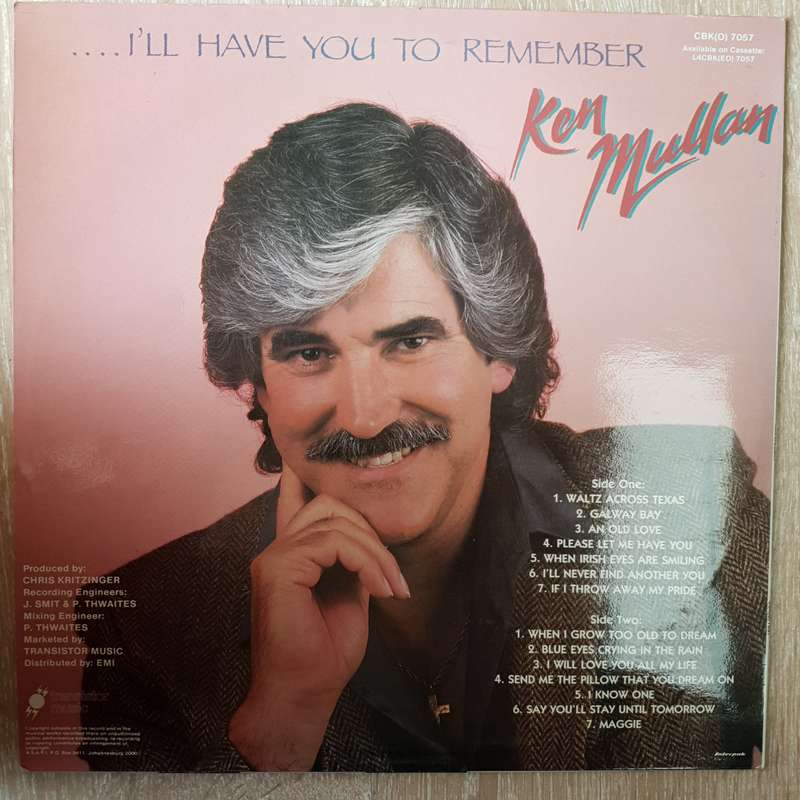 Ken Mullan  When I Grow Too Old To Dream  - Vinyl LP Record - Opened  - Very-Good Quality (VG)