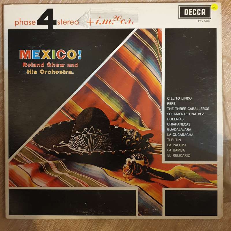 Roland Shaw and His Orchestra - Mexico - Vinyl LP Record - Opened  - Very-Good- Quality (VG-)