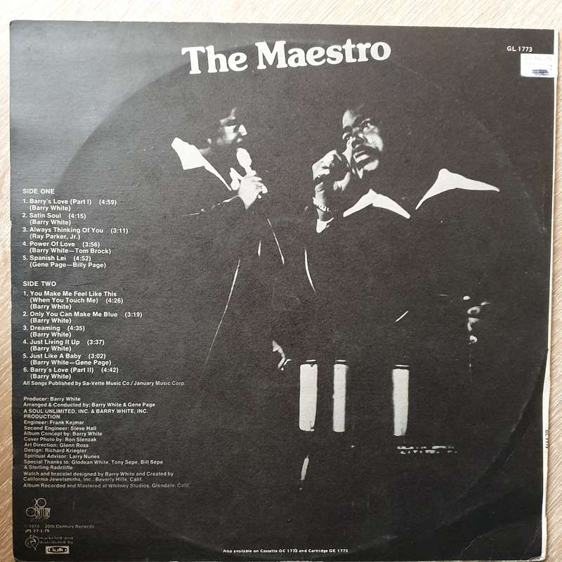 The Love Unlimited Orchestra  White Gold - Vinyl LP Record - Very-Good+ Quality (VG+)