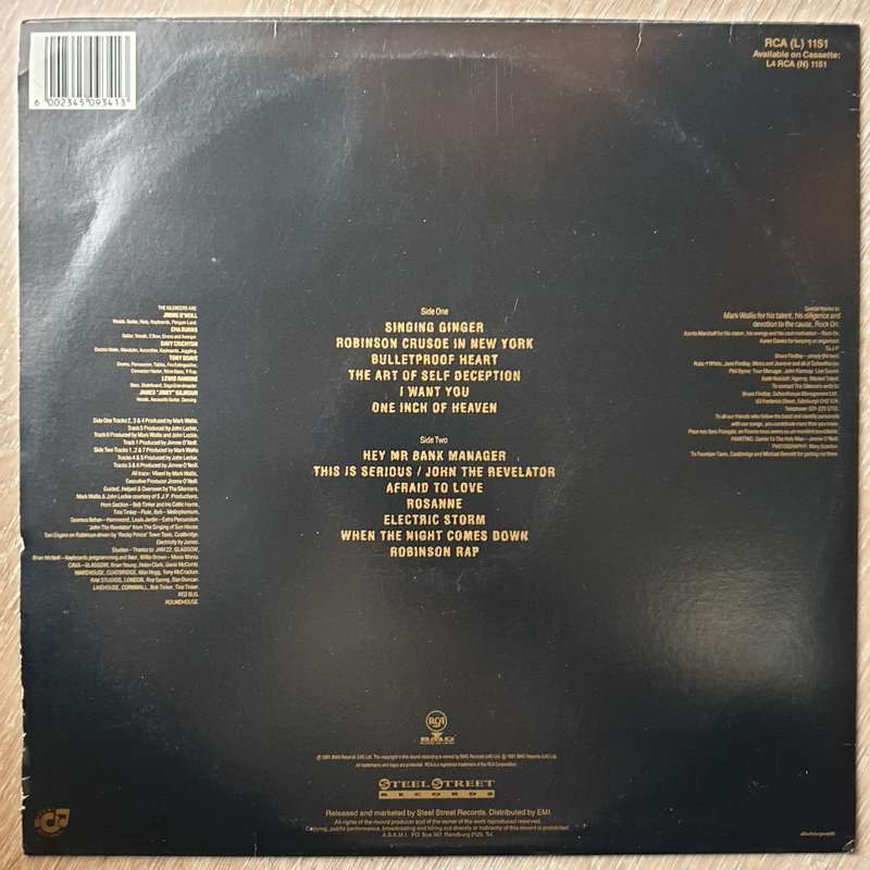The Silencers  Dance To The Holy Man - Vinyl LP Record - Very-Good+ Quality (VG+)