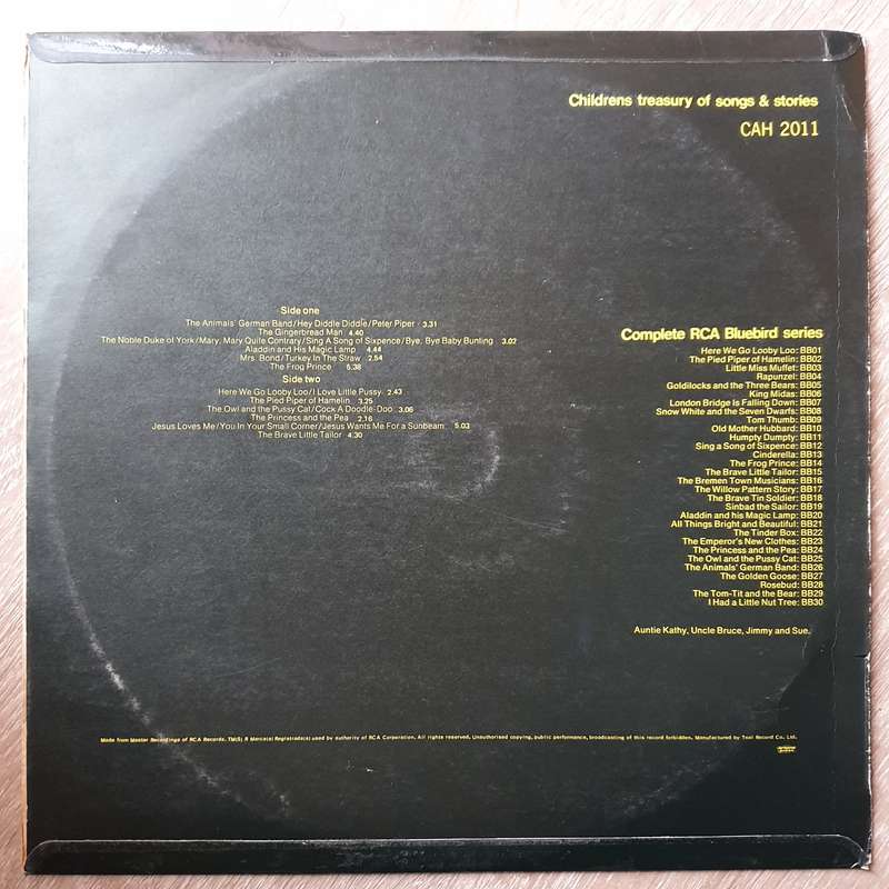 Children's Treasury Of Songs & Stories - Vinyl LP - Opened  - Very-Good+ Quality (VG+)