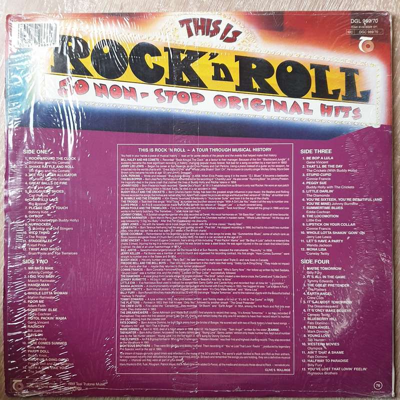 This is Rock & Roll - 50 Non-Stop Original Hits - Vinyl LP Record - Very-Good+ Quality (VG+)