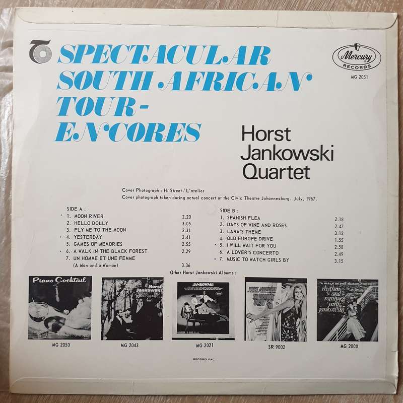 Horst Jankowski  Spectacular South AfricanTour-Encores  - Vinyl LP Record - Opened  - Very-...