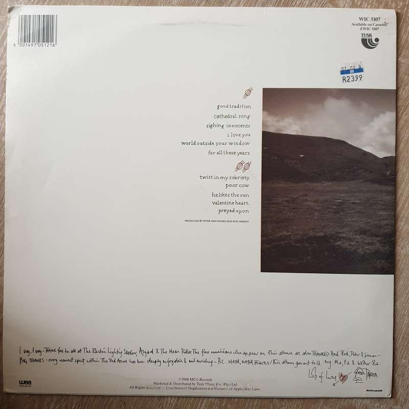 Tanita Tikaram - Ancient Heart -  Vinyl Record - Opened  - Very-Good- Quality (VG-)