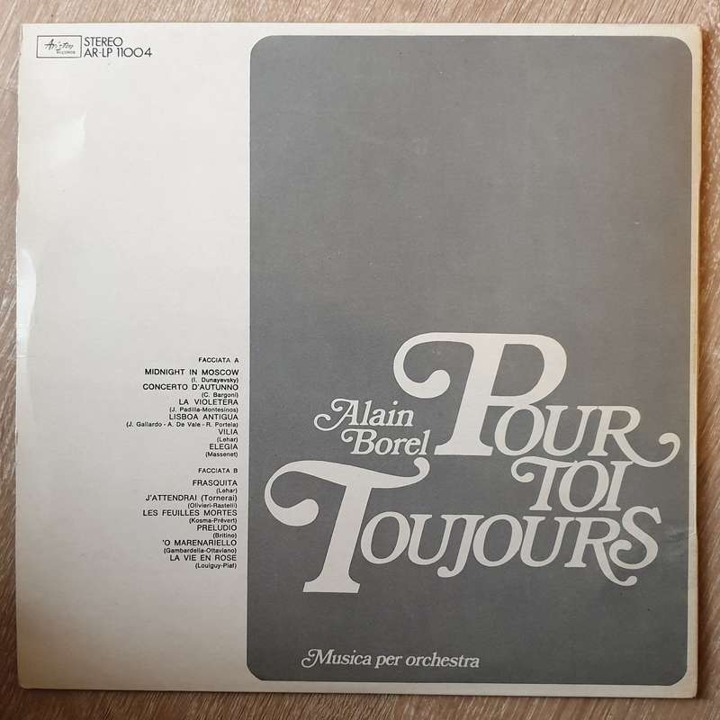 Alain Borel - Pour Toi Toujours - Vinyl LP Record - Very-Good+ Quality (VG+)