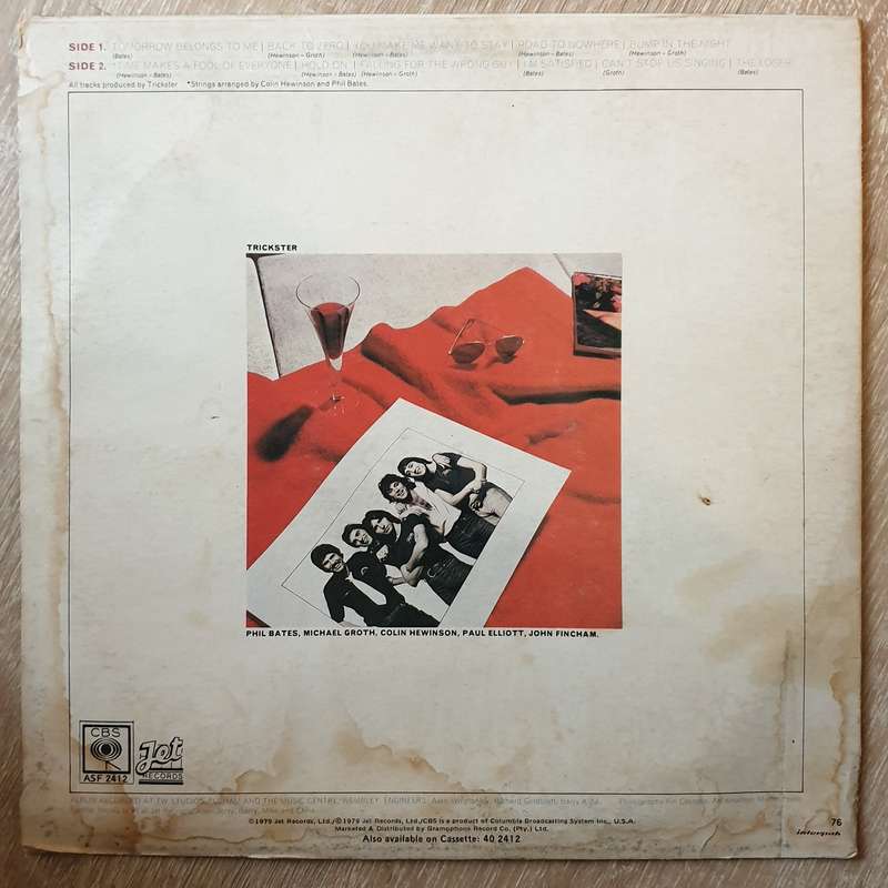 Trickster  Back To Zero - Vinyl LP Record - Very-Good+ Quality (VG+)