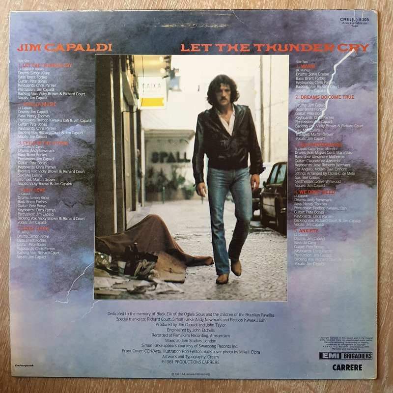 Jim Capaldi - Let The Thunder Cry - Vinyl LP Record - Very-Good+ Quality (VG+)