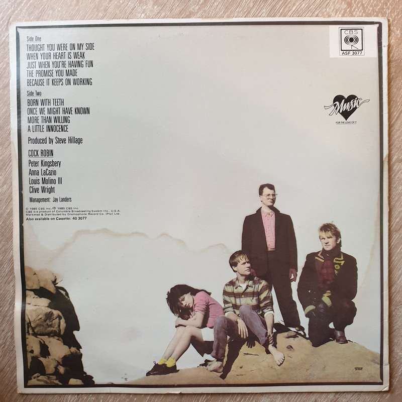 Cock Robin - Vinyl LP Record - Very-Good+ Quality (VG+)