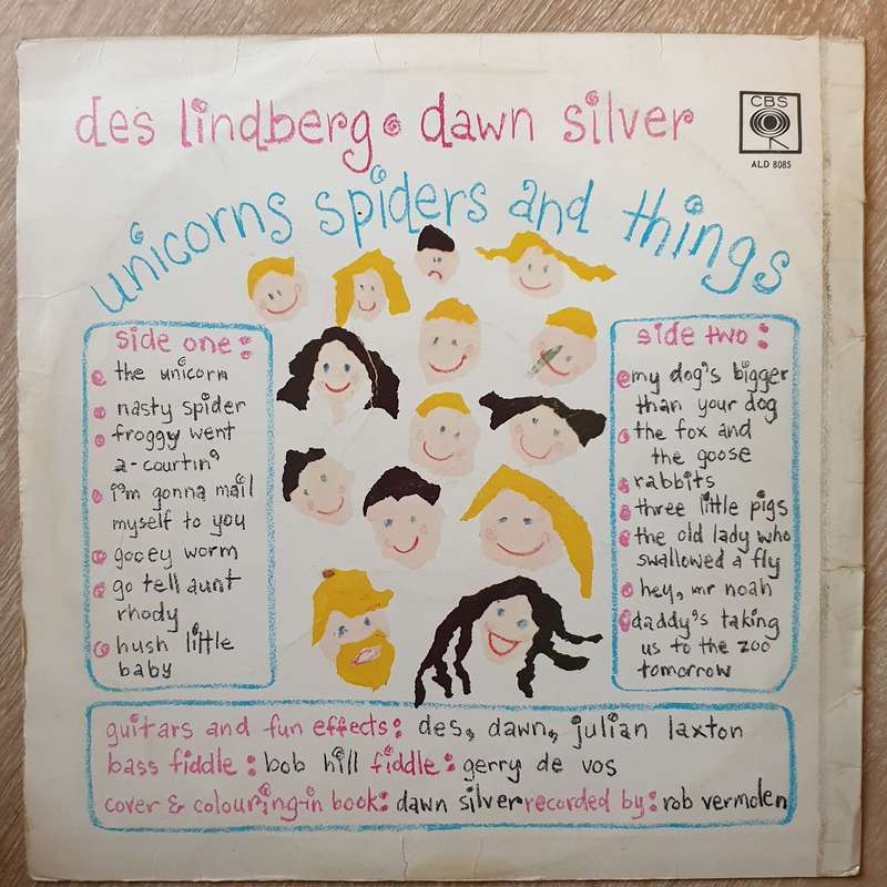 Des Lindberg And Dawn Lindberg - Unicorns, Spiders And Things - Vinyl LP Record - Very-Good+ Qual...