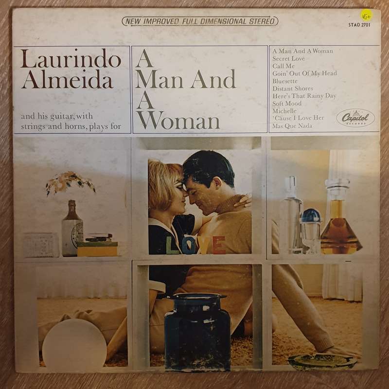 Laurindo Almeida  A Man And A Woman -  Vinyl LP Record - Very-Good+ Quality (VG+)