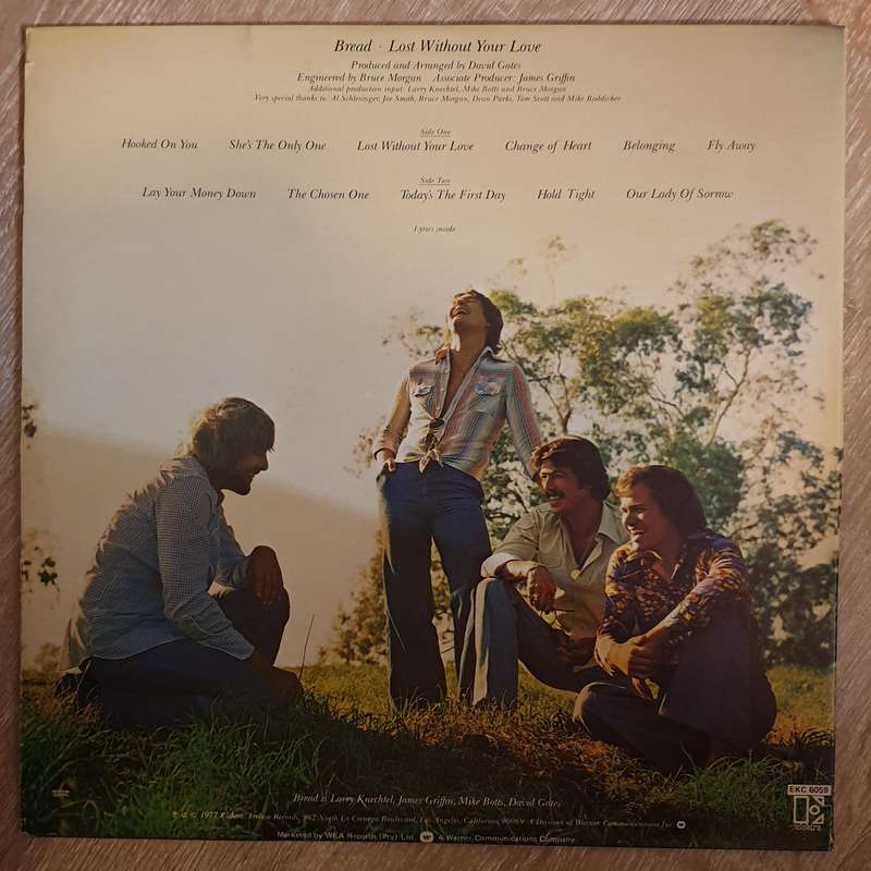 Bread  Lost Without Your Love - Vinyl LP Record - Very-Good+ Quality (VG+)