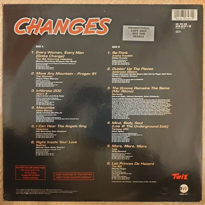 Changes - Various Artists -  Vinyl LP Record - Very-Good+ Quality (VG+)