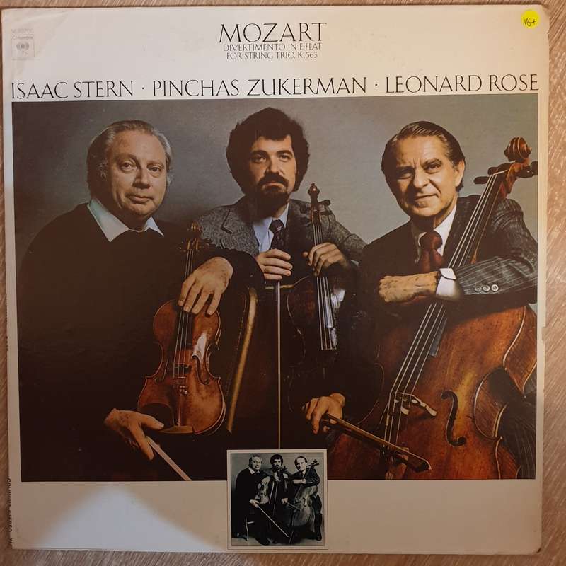 Mozart -Isaac Stern · Pinchas Zukerman · Leonard Rose - Divertimento In E-flat For String Trio,...